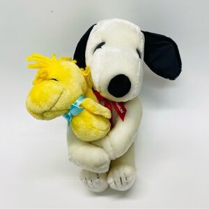 Met Life Snoopy Hugging Woodstock Plush Best Friend Peanuts Soft Toy 8 inches